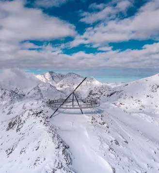 Mirador solar d'ordino arcalis a l'hivern