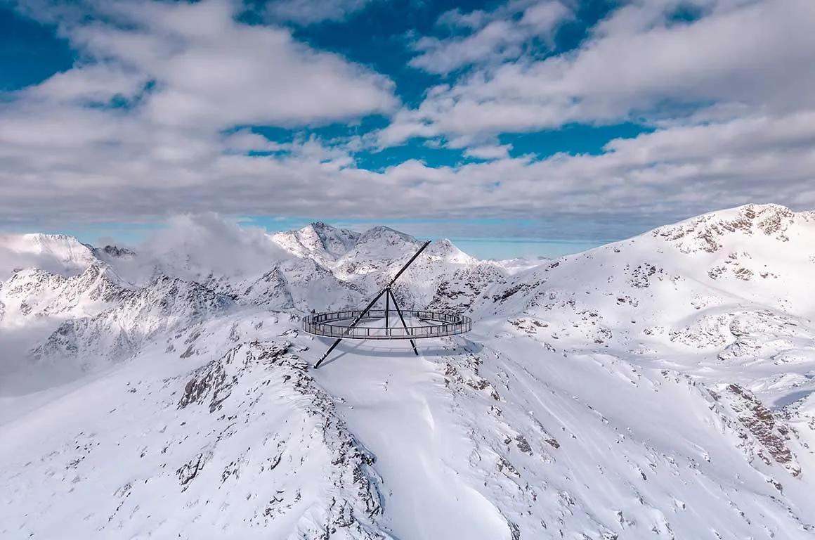 Mirador solar d'ordino arcalis a l'hivern