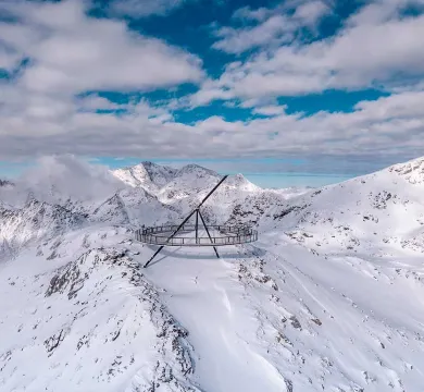 Mirador solar d'ordino arcalis a l'hivern