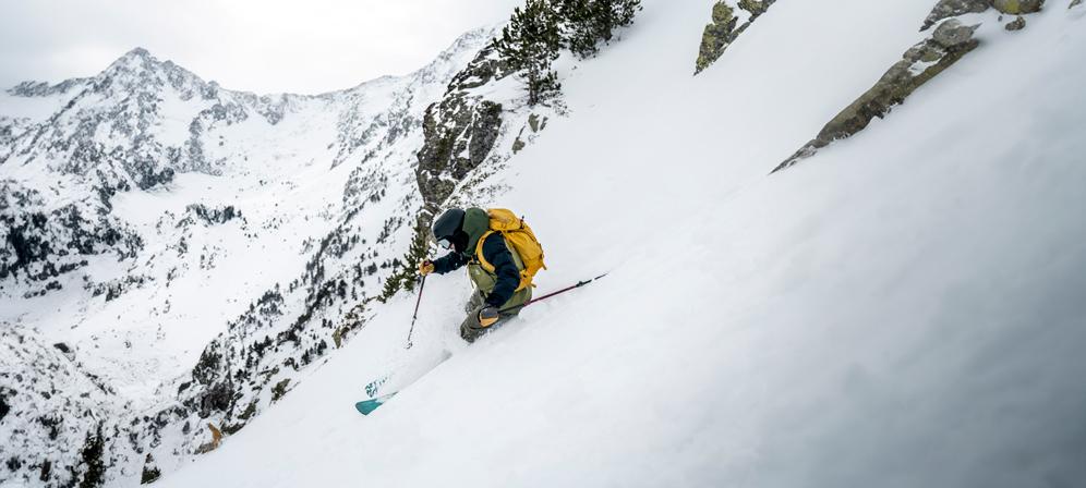 esquiador freeride