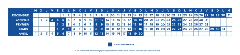Calendari Freeride