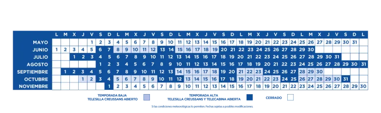 Calendario verano 2026