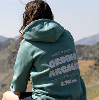 Dessuadora verda amb cremallera